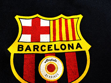 Barcelona shirts for Andale Bearing Co. T-shirt logo for Andale Bearing Co.