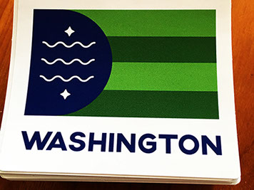Bellingham Flag Stickers Bellingham Flag stickers by Bradley Lockhart.