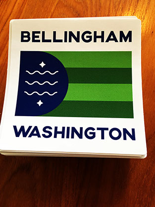 Bellingham Flag Stickers Bellingham Flag stickers by Bradley Lockhart.