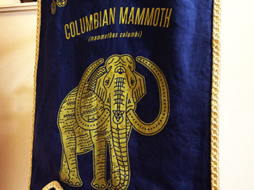 Washington Banner- Art by Bradley Lockhart Washington Banner- Art by Bradley Lockhart- Mammoth, screen print.