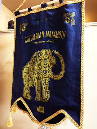 Washington Banner- Art by Bradley Lockhart Washington Banner- Art by Bradley Lockhart- Mammoth, screen print.