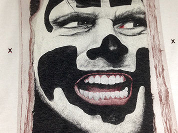 Juggalo Johnny artwork by Logan Mccquag of Novato Juggalo Johnny artwork by Logan Mccquag of Novato- screen print
