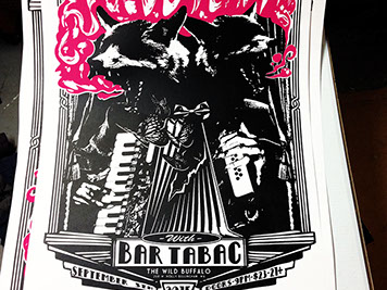 Devotcha poster screen print - Art by Mike Wilson Devotcha poster screen print - Art by Mike Wilson