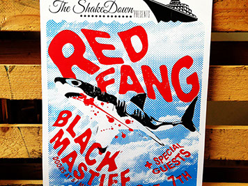 Red Fang poster screen print- Art by Mike Wilson Red Fang poster screen print- Art by Mike Wilson