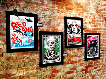 Mike Wilson Designed Show posters Mike Wilson designs posters- Red Fang, Devotchka, Mudhoney, The Melvins.